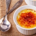Creme brulee – traditional french vanilla cream dessert.
